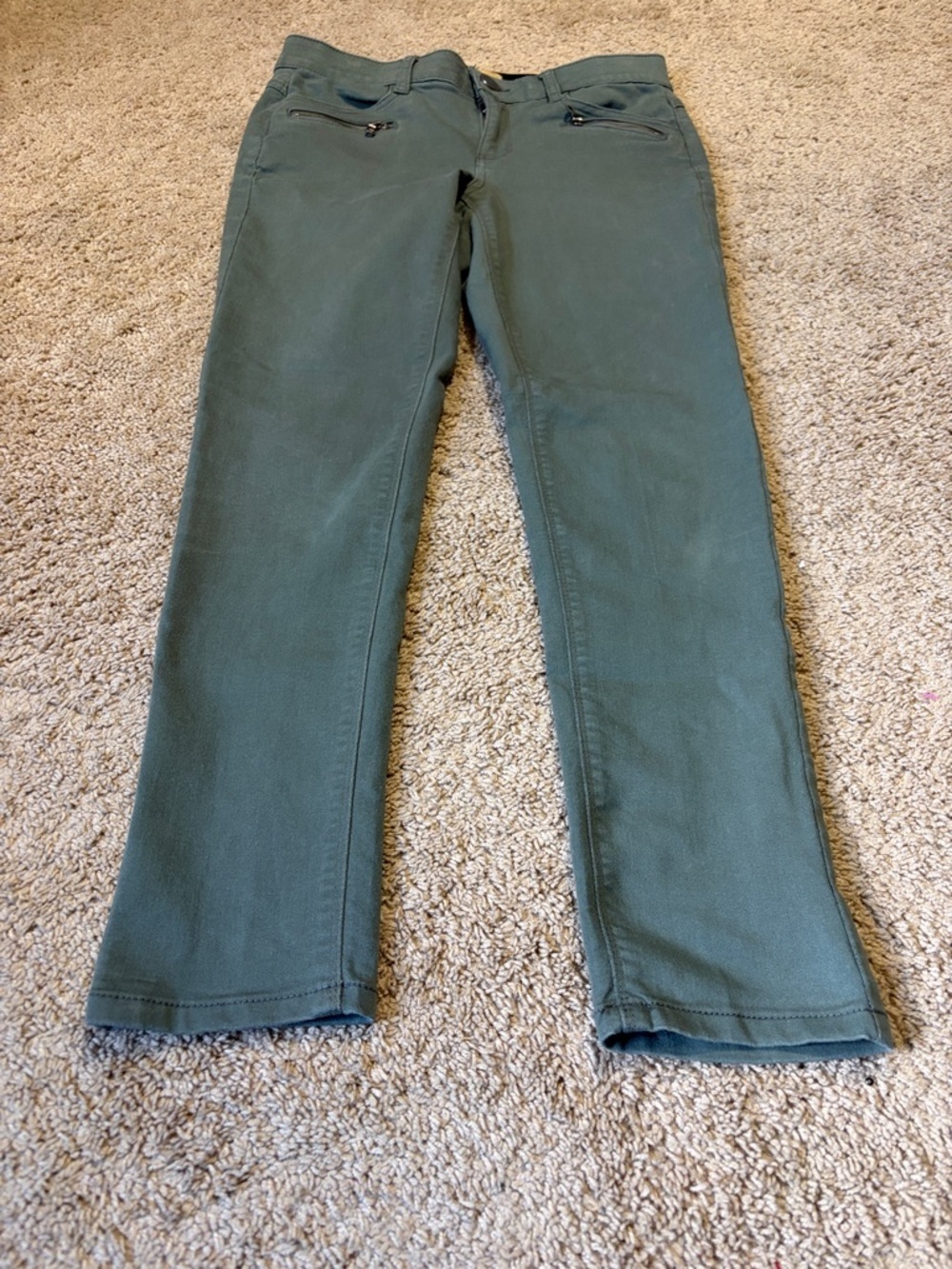 Democracy Ab Technology Jeans Army Green Stretch Size 6